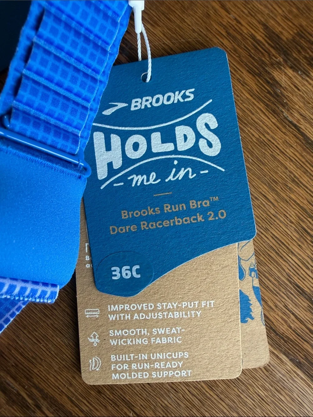 Brooks Seamless Molded Sports Bra - Bright Blue